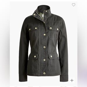 J Crew Factory Resin-coated twill field jacket
